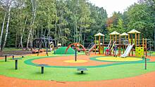 Новая детская игровая зона появилась в парке "Фабричный" в Дедовске