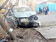 Астраханские подростки угнали такси и врезались в дерево
