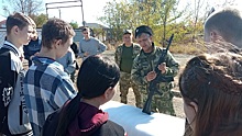 В Красном Сулине бойцы СВО провели урок мужества для молодежи