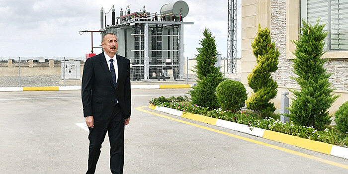Ильхам Алиев открыл подстанцию «Бузовна-1» в Баку