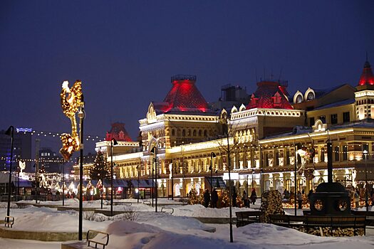Опубликованы новогодние фотографии Нижегородской ярмарки