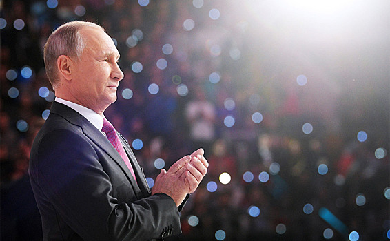 Путин поблагодарил россиян за участие в выборах