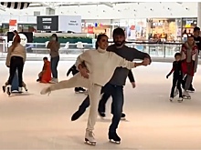 Маргарита Мамун вышла на лед с мужем Арзамасовой