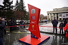 На площади Ленина установили гигантские часы с обратным отсчётом времени