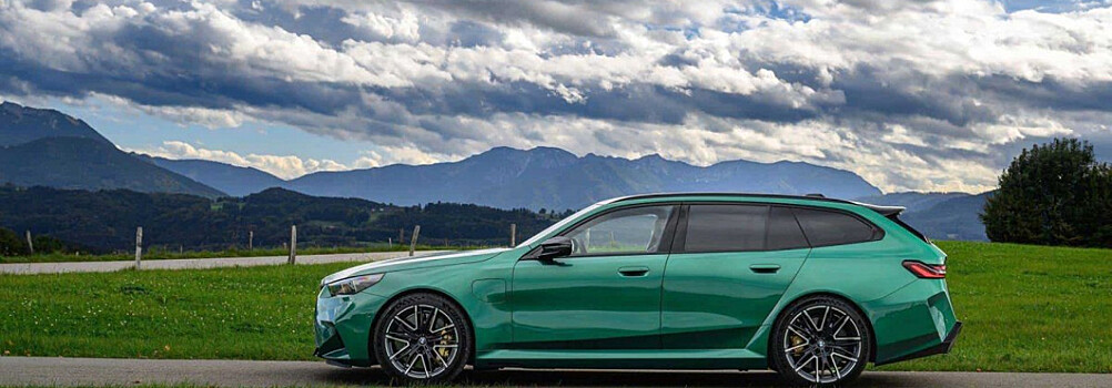 На что способен BMW M5 Touring на автобане