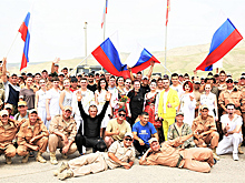 Артисты ЦДРА дали концерт на полигоне Ляур в Таджикистане