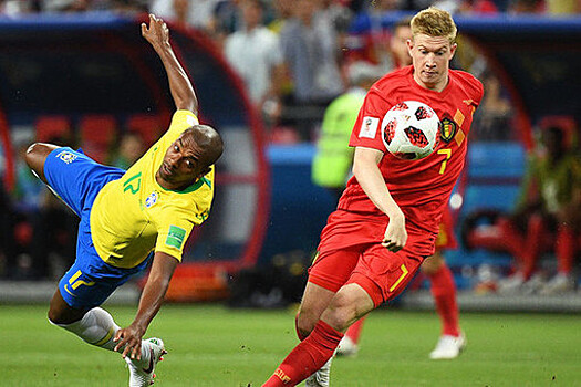 Де Брюйне признан лучшим игроком матча 1/4 финала ЧМ Бразилия - Бельгия
