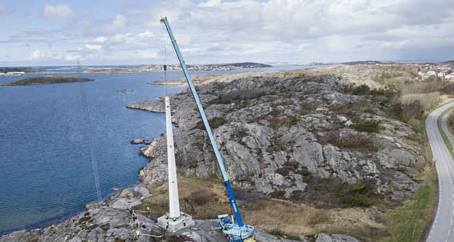 В Швеции построили первую ветряную вышку из дерева