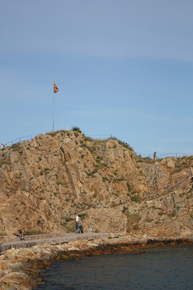 Скала Sa Palomera, Бланес, Коста Брава, Испания, Европа