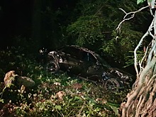 В Сочи 20-летняя автоледи съехала в овраг по дороге на Большой Ахун