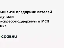 Свыше 490 предпринимателей получили «Экспресс-поддержку» в МСП Банке
