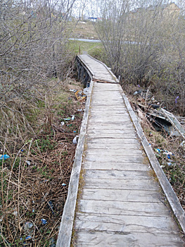 В ЯНАО жизни людей под угрозой из-за сгнившего моста