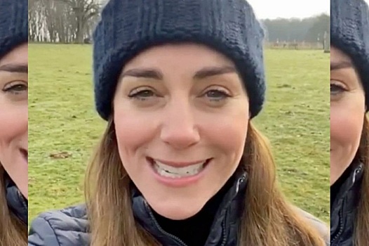 Шапка с помпоном и практичная куртка: Кейт Миддлтон записала видео во время пробежки