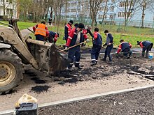 В шести дворах района Старое Крюково завершен ремонт асфальта