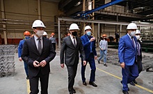 Губернатор Андрей Травников проконтролировал реализацию противоэпидемических мер на заводе крупнопанельного домостроения