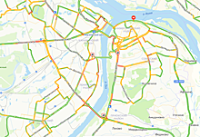Пробки до восьми баллов парализовали Нижний Новгород утром 19 февраля