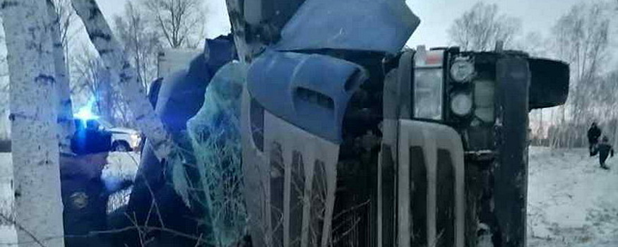 В Новосибирской области в ДТП погиб водитель фуры