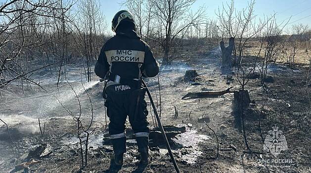 В Орске борются с ландшафтным пожаром