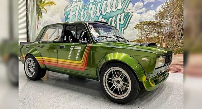 Старый ВАЗ-2105 превратили в необычный спорткар