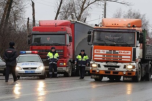 СМИ сообщили о задержании колонны идущих на Москву дальнобойщиков