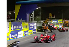 Пилоты Формулы E в шоке от выезда крана на трассу в гонке в Эд-Дириъе