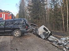 В ДТП под Иваново сгорел автомобилист