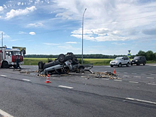 Под Вологдой водитель «Газели» не заметил поворачивающую «Ниву» и снес ее