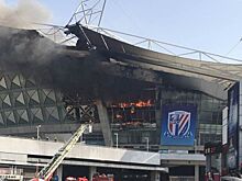 В Китае произошёл пожар на стадионе команды «Шанхай Шэньхуа»