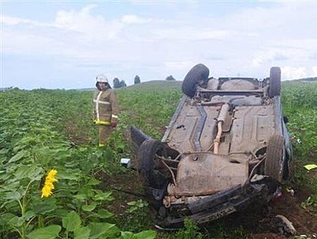 На трассе Похвистнево - Клявлино погибла водитель опрокинувшейся легковушки