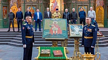Главный храм ВС РФ принял в дар икону Георгия Победоносца