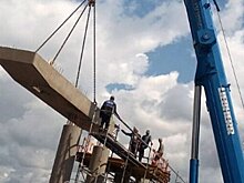 В Черкасской области продолжается строительство моста на международной трассе М-12