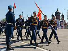 Кадеты репетировали парад Победы до потери сознания