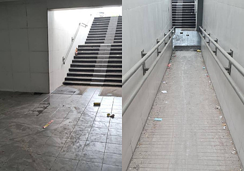 Благовещенцы жалуются на состояние подземного перехода в Благовещенске