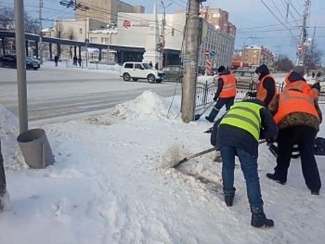 За ночь из Калуги вывезено 1180 кубометров снега