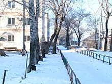 В районе библиотеки для слепых в Благовещенске оборудуют пешеходные дорожки