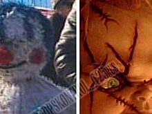 Снеговик с центральной площади Владивостока испугал горожан