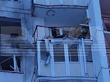 Повреждения многоэтажки в Туле после попадания обломков БПЛА показали на видео