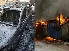 Гараж с огоньком: затопил печь и... ушел домой!