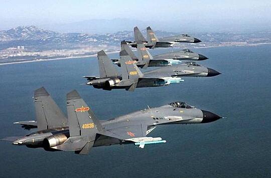 25 боевых самолётов НОАК вторглись в зону опознавания ПВО Тайваня