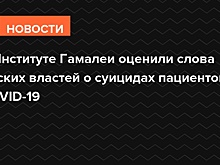 В Институте Гамалеи оценили слова омских властей о суицидах пациентов с COVID-19