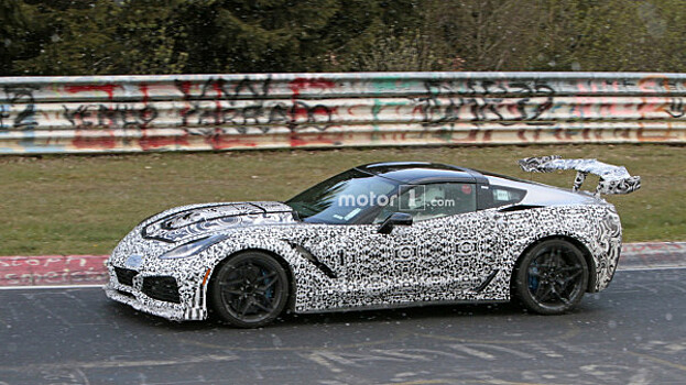 В сеть попали шпионские фотографии Chevrolet Corvette ZR1