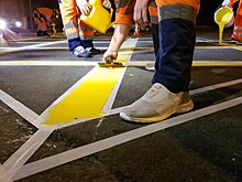 «Вафельная» разметка сделала перекресток Волжского бульвара и Саратовской улицы безопаснее