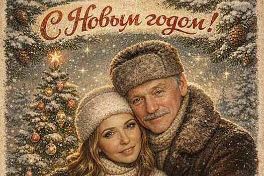 Спортсменка Татьяна Навка сделала ретрооткрытку с Дмитрием Песковым