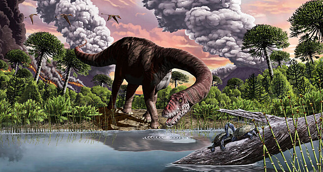 Глобальное потепление повлияло на динозавров