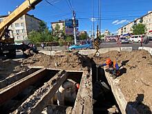 Теплотрассу напротив Центрального рынка в Чите отремонтируют к понедельнику 6 июня