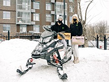 Сервис Grow Food доставит еду на снегоходах