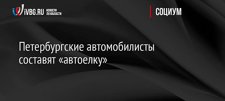 Петербургские автомобилисты составят «автоелку»