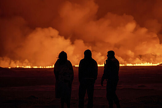 В Исландии снова началось извержение вулкана