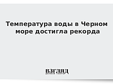 Температура воды в Черном море достигла рекорда