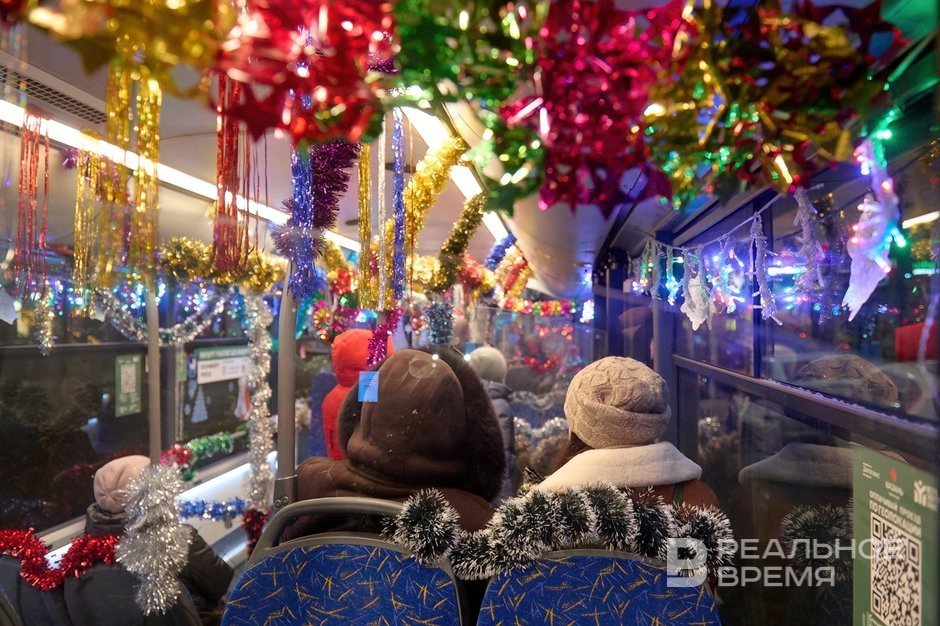 В новогоднюю ночь общественный транспорт в Казани будет работать до 2 часов ночи